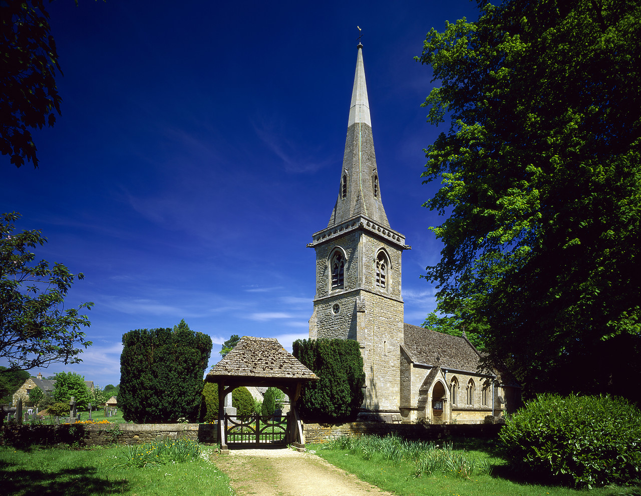 #200600-3 - Lower Slaughter Church, Gloucestershire, England
