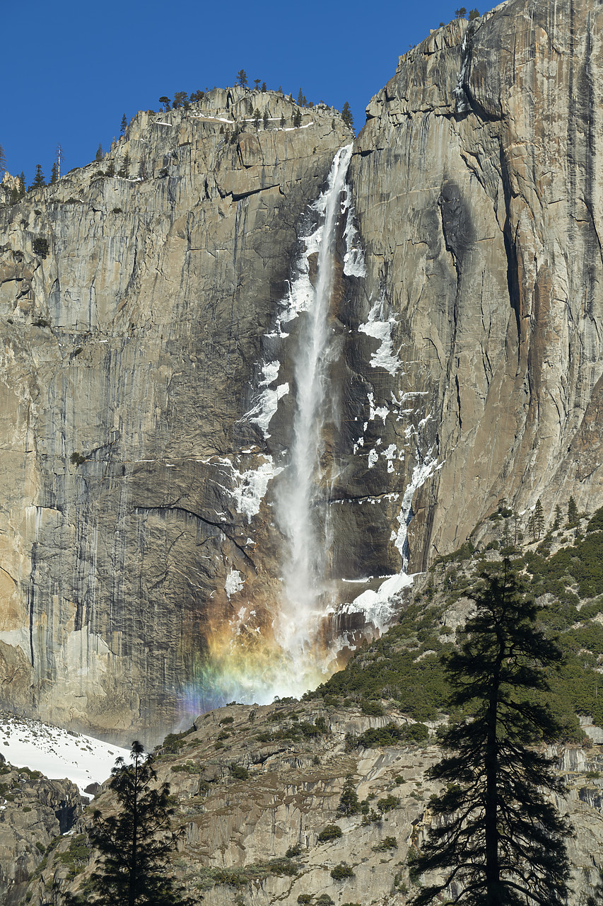 #220024-1 - Upper Yosemite Falls in Winter, Yosemite National Park, California, USA
