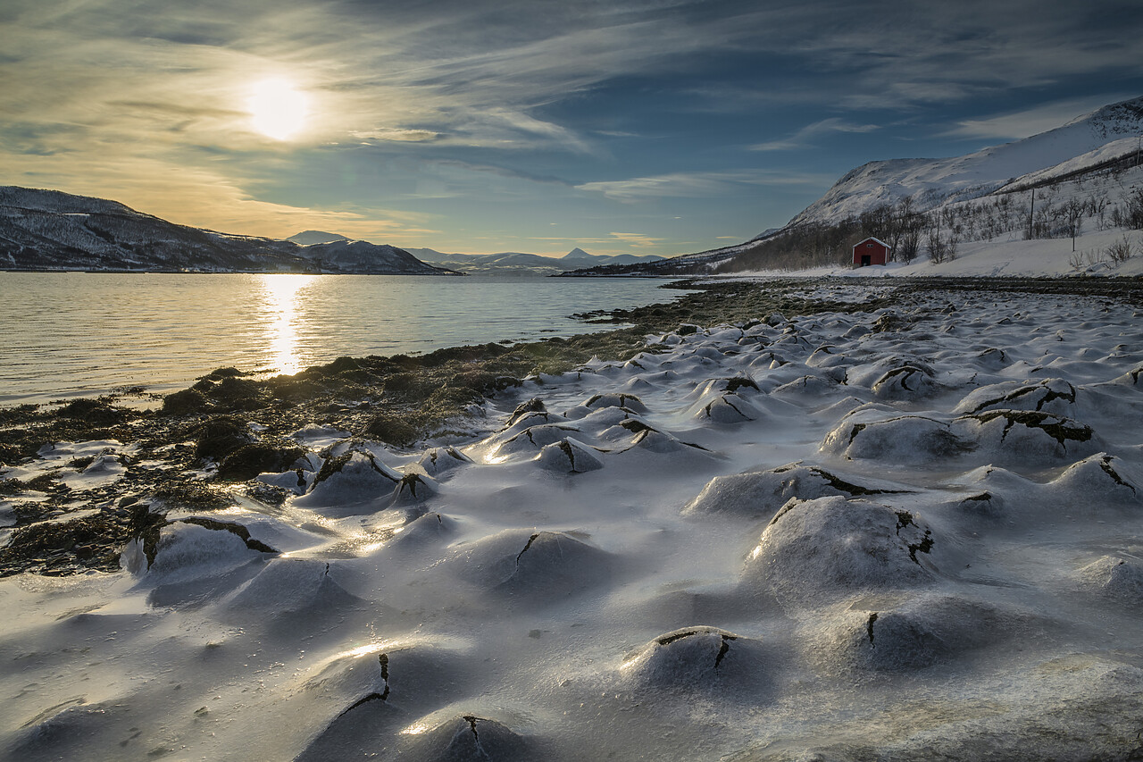 #220044-1 - Ice Formations along Coast, KavalÃ¸ya Island, Tromso, Norway