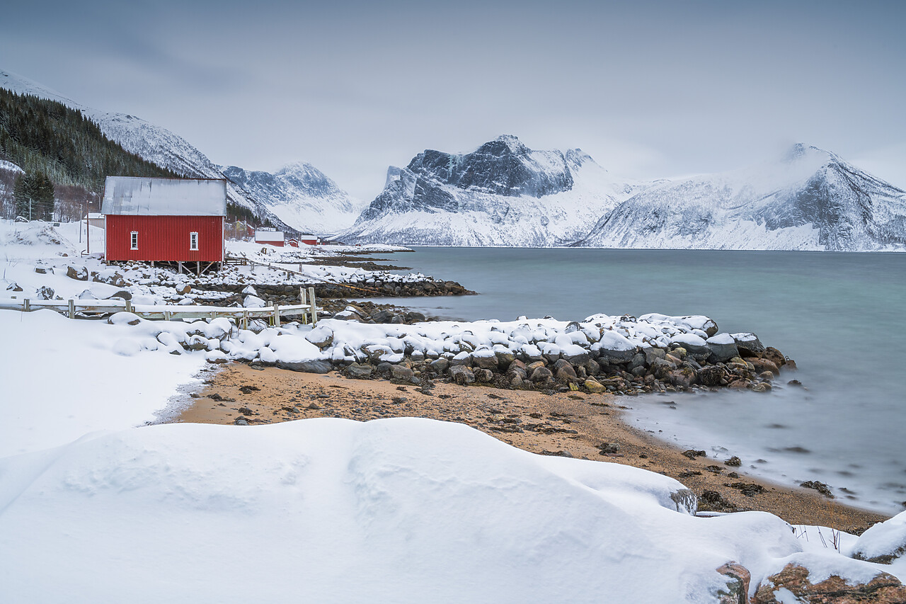 #220059-1 - Bergsfjord in Winter, Skaland, Senja, Norway