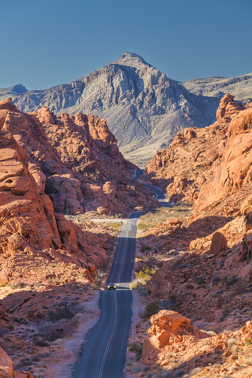 #220076-2 - Road through Valley of Fire State Park, Nevada, USA