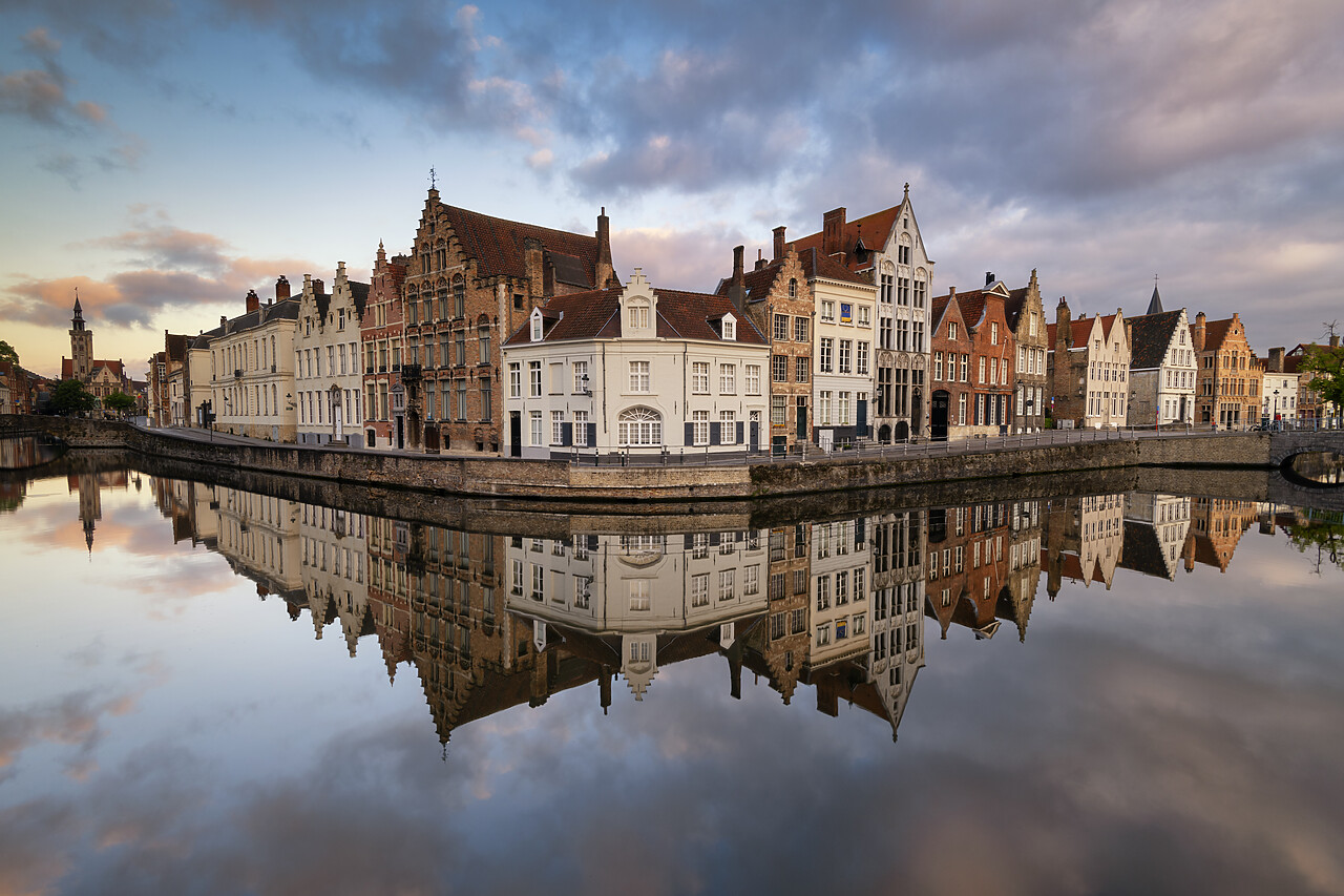 #220242-1 - Canal Reflections, Bruges, Belgium