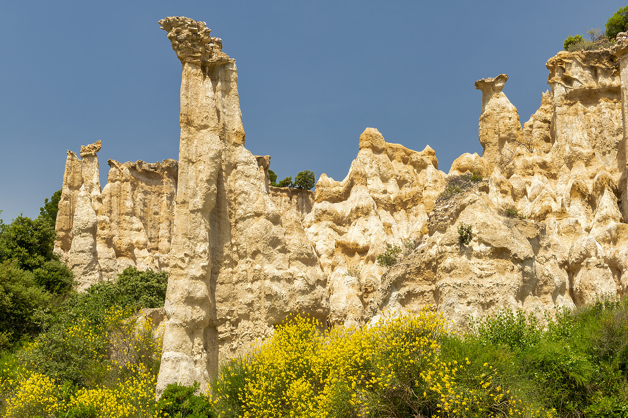 #220264-1 - Eroded Rock Formations, Orgues d'Ille-sur-TÃªt, Pyrenees Orientales, Occitanie Region, France