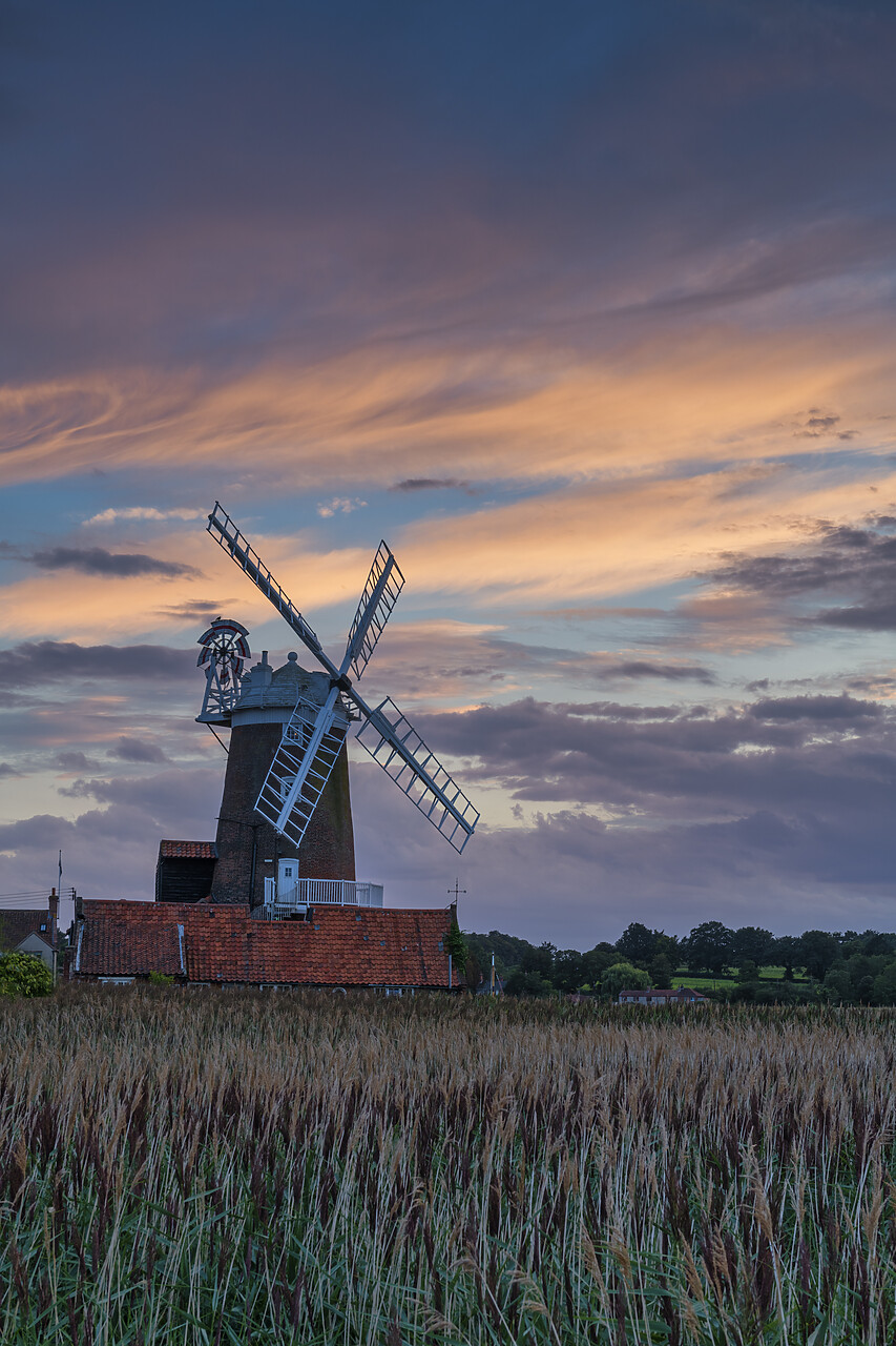 #220392-2 - Cley Mill at Sunset, Cley, Norfolk, England