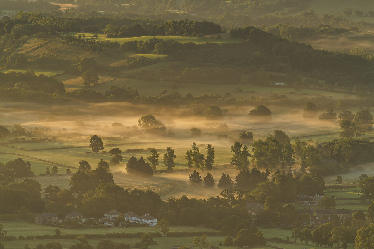 #220400-1 - Mist in Hope Valley, Peak District National  Park, Derbyshire, England