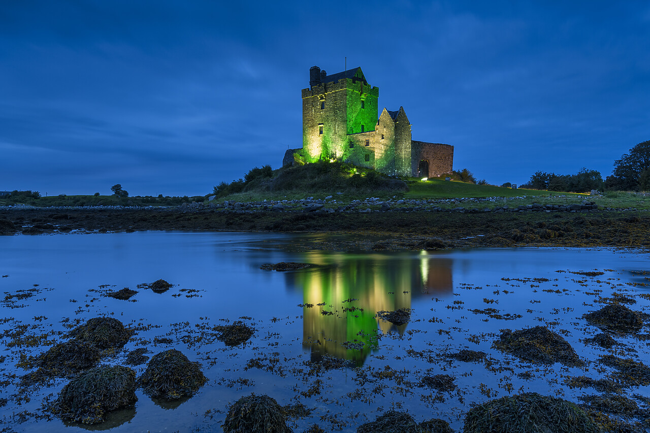 #220513-1 - Dunguaire Castle at Night, Kinvarra, Co. Galway, Ireland