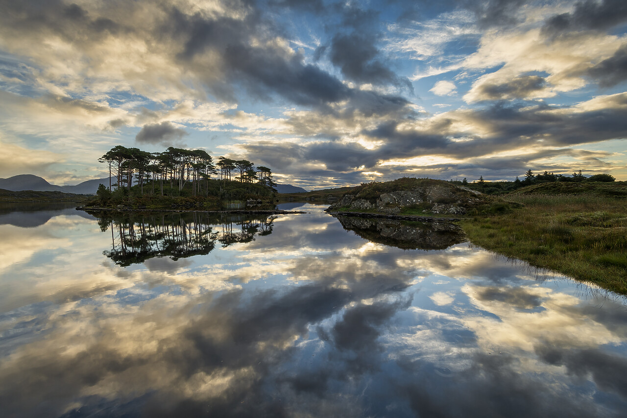 #220536-1 - Dawn Sky Reflecting in Derryclare Lough, Connemara, Co. Galway, Ireland