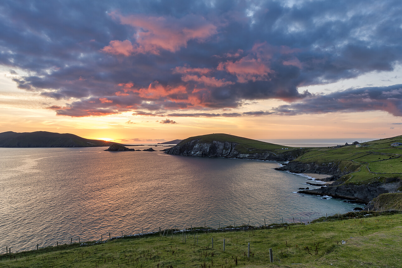 #220553-1 - Sunset over the Blasket Islands, Coumeenoole, Dingle Peninsula, Co. Kerry, Ireland