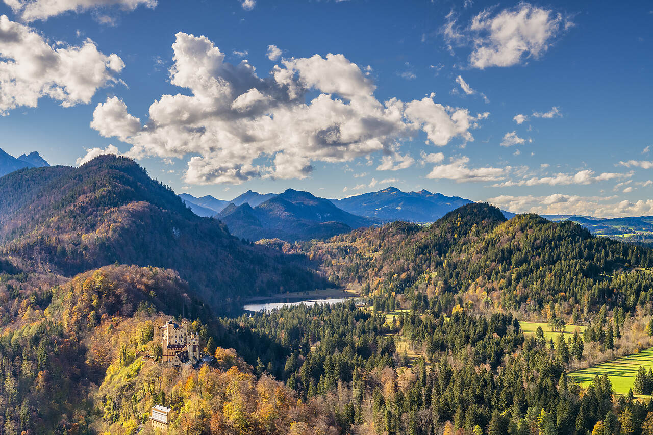 #220624-1 - Hohenschwangau Castle & Mountains, Schwangau, Bavaria, Germany