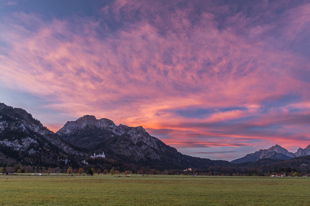 #220627-1 - Sunrise over Neuschwanstein Castle, Fussen, Bavaria, Germany