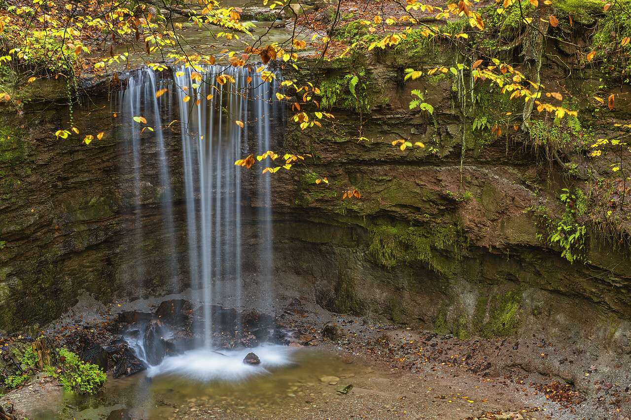 #220651-1 - Vorderer Waterfall, HÃ¶rschbach, Murrhardt, Baden-WÃ¼rttemberg, Germany