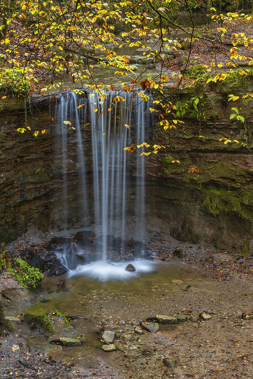 #220651-2 - Vorderer Waterfall, HÃ¶rschbach, Murrhardt, Baden-WÃ¼rttemberg, Germany