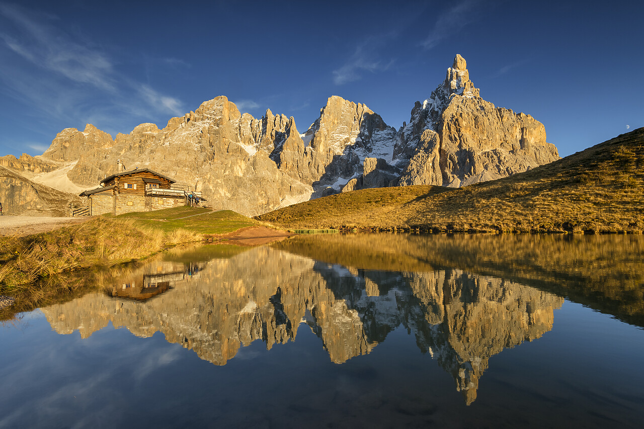 #220657-1 - Pale di San Martino Reflecting in Alpine Lake, Passo Rolle, Trentino-Alto Adige, Dolomites, Italy