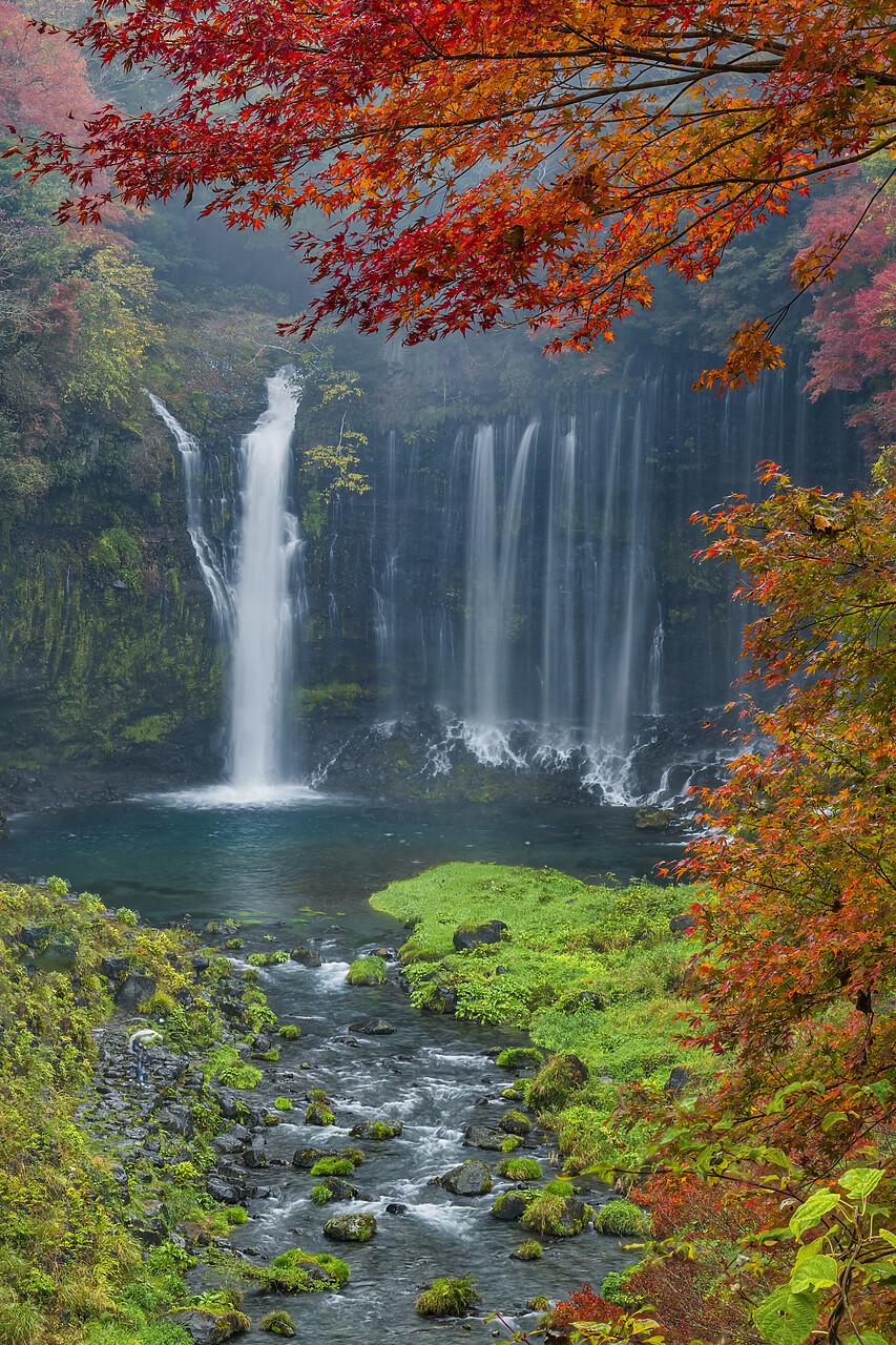 #220725-2 - Shiraito Falls in Autumn, Fujinomiya, Shizuoka Prefecture, Japan