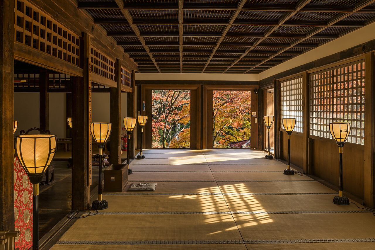 #220744-1 - Otagi Nenbutsu ji Temple Interior, Arashiyama Sagano area, Kyoto, Japan