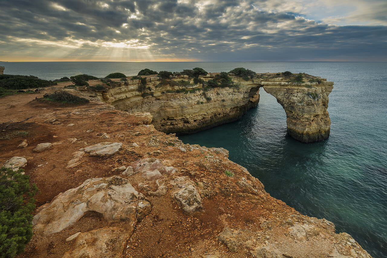 #220784-1 - Natural Arch at  Praia Da Albandeira, Lagoa, Algarve, Portugal