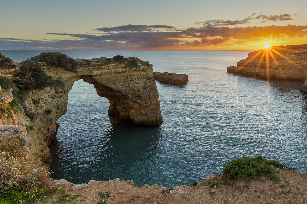 #220786-1 - Natural Arch at  Praia Da Albandeira, Lagoa, Algarve, Portugal