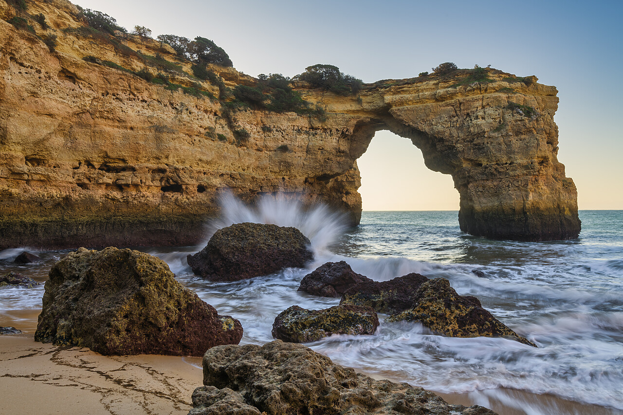 #220790-1 - Natural Arch, Praia Da Albandeira, Lagoa, Algarve, Portugal