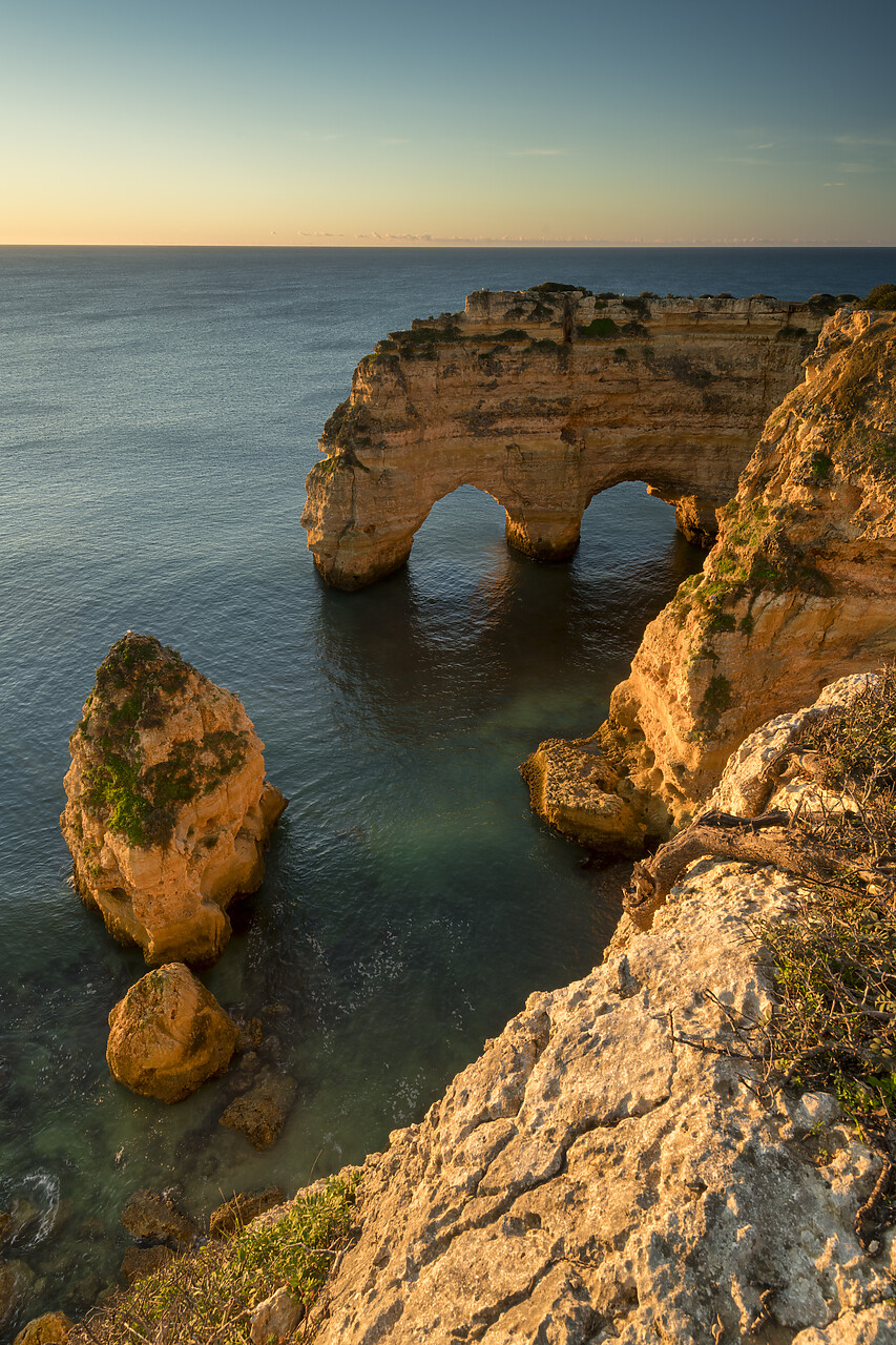 #220810-1 - Double Arch, Praia de Marinha, Caramujeira, Lagoa, Algarve, Portugal