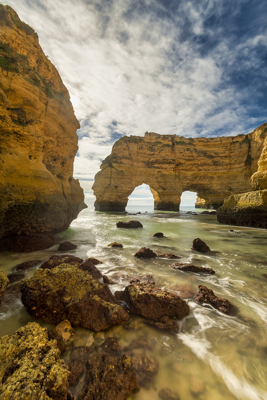 #220811-2 - Double Arch, Praia de Marinha, Caramujeira, Lagoa, Algarve, Portugal