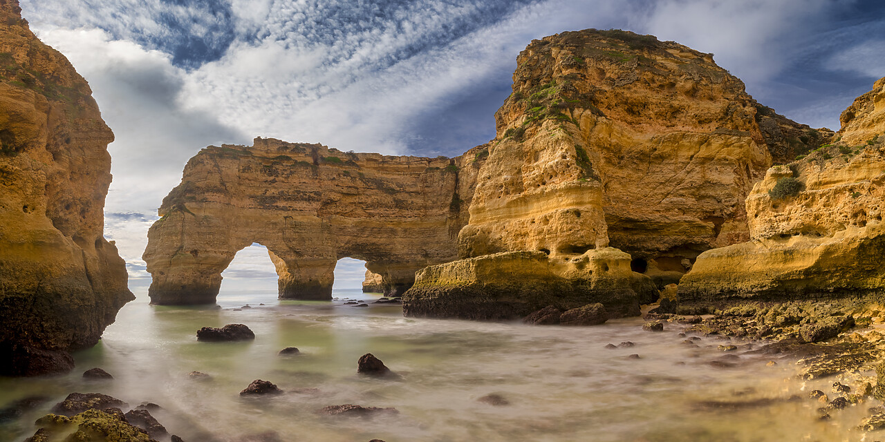 #220812-1 - Double Arch, Praia de Marinha, Caramujeira, Lagoa, Algarve, Portugal