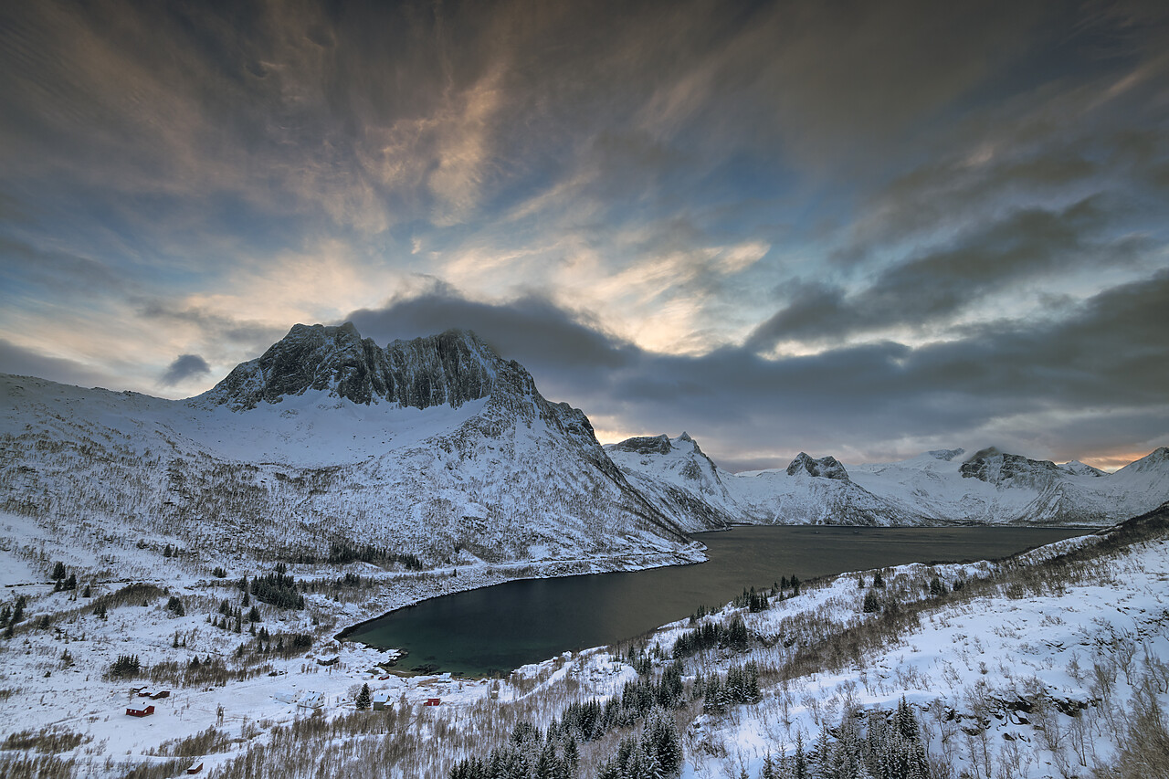 #230016-1 - Breidtinden in Winter, Senja, Norway