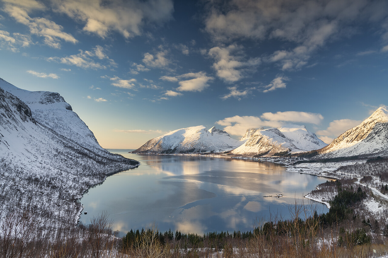 #230018-1 - View over Bergsbotn in Winter, Senja, Norway