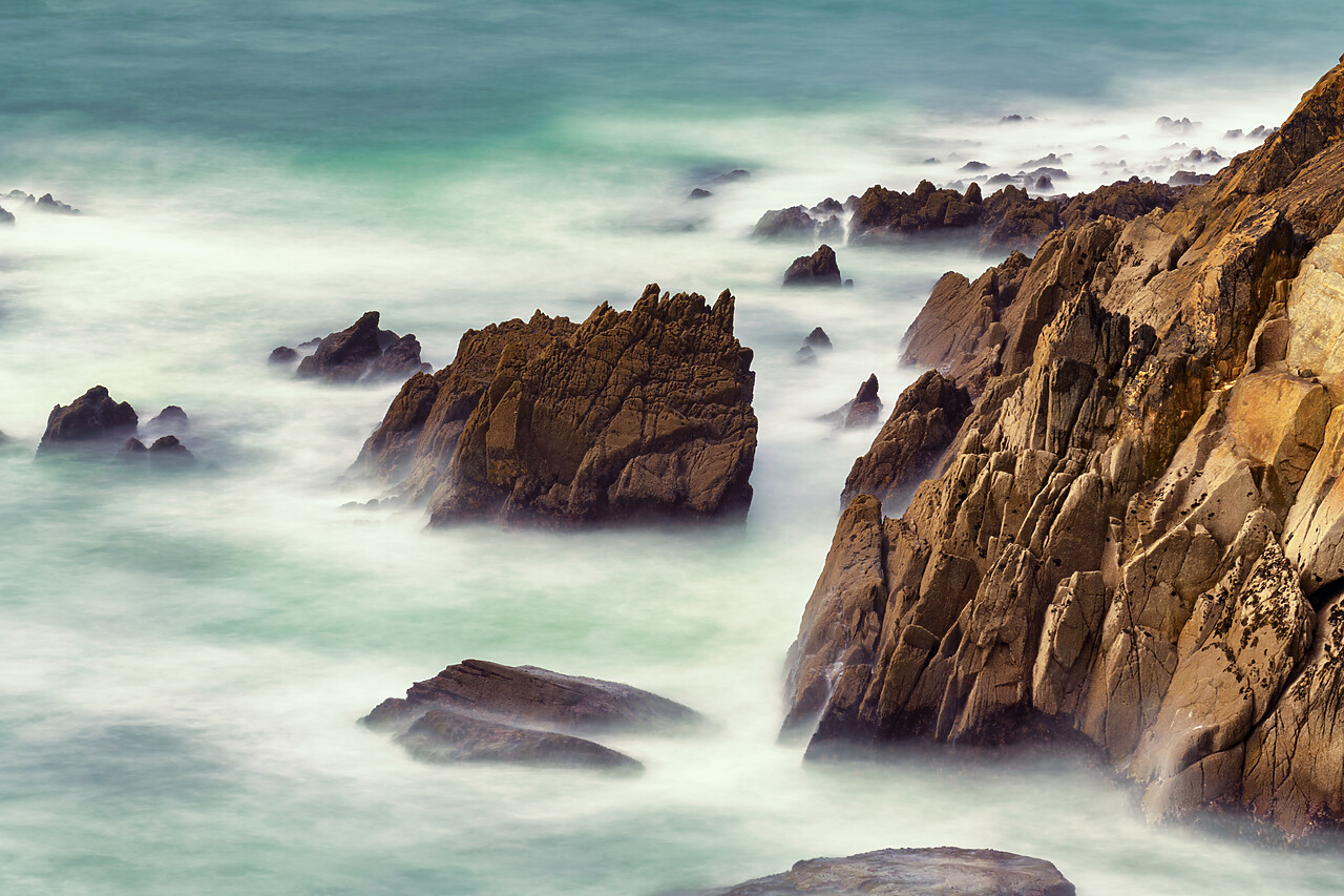 #230033-1 - Coastline at Pointe St. Mathieu, Finistere, Brittany,  France