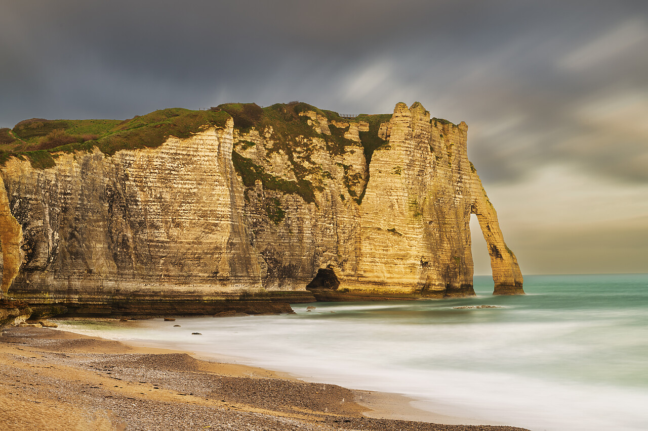 #230059-1 - White Cliffs & Etretat Beach, Etretat, Seine-Maritime department, Normandy, France