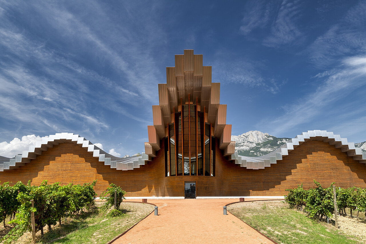 #230295-1 - Bodegas Ysios Vineyard Designed by Santiago Calatrava, Laguardia, Alava, Spain