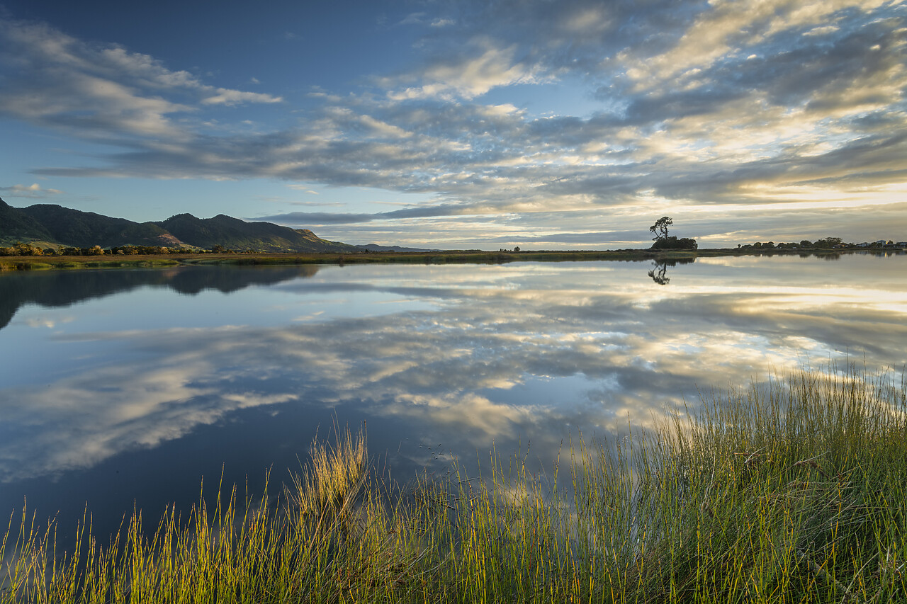 #240081-1 - Aorere River at Sunrise, Collingwood, South Island, New Zealand