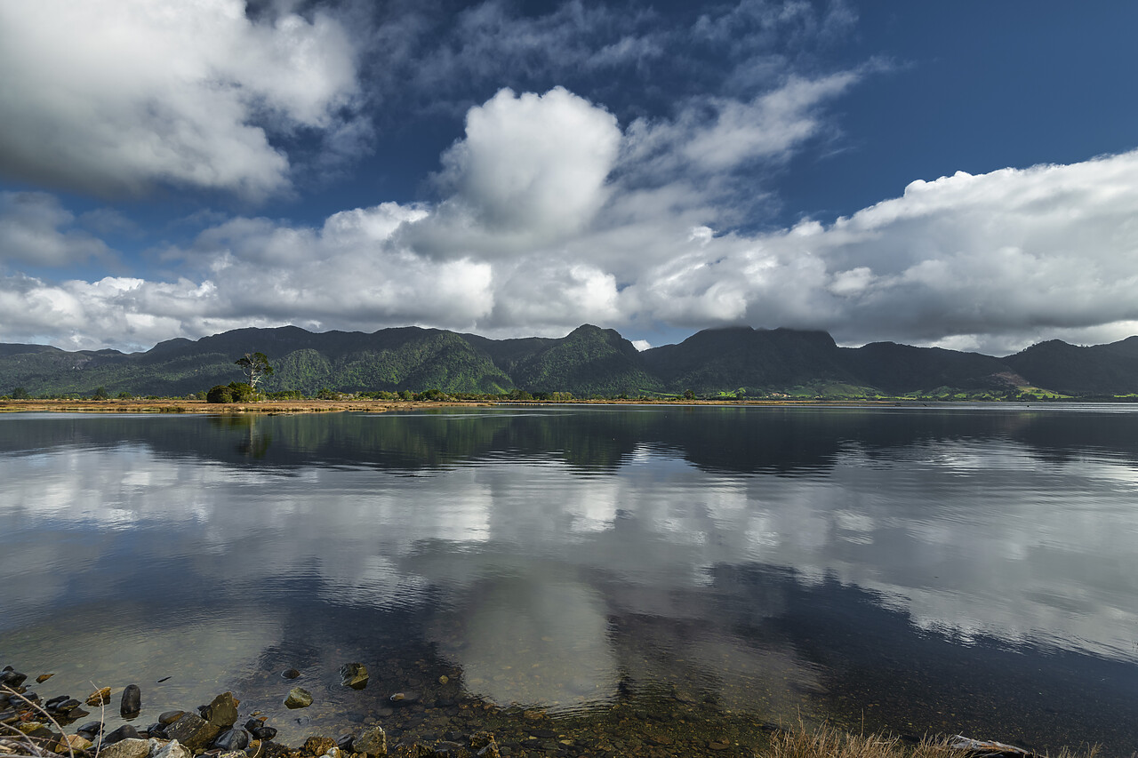 #240082-1 - Aorere River Reflections, Collingwood, South Island, New Zealand