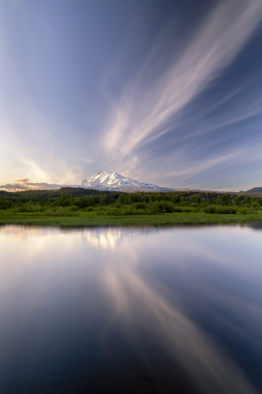 #240261-1 - Mt. Adams Reflections, Near Trout Lake, Washington, USA