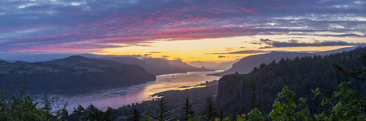 #240263-1 - Sunrise over the Columbia River Gorge, Oregon, USA