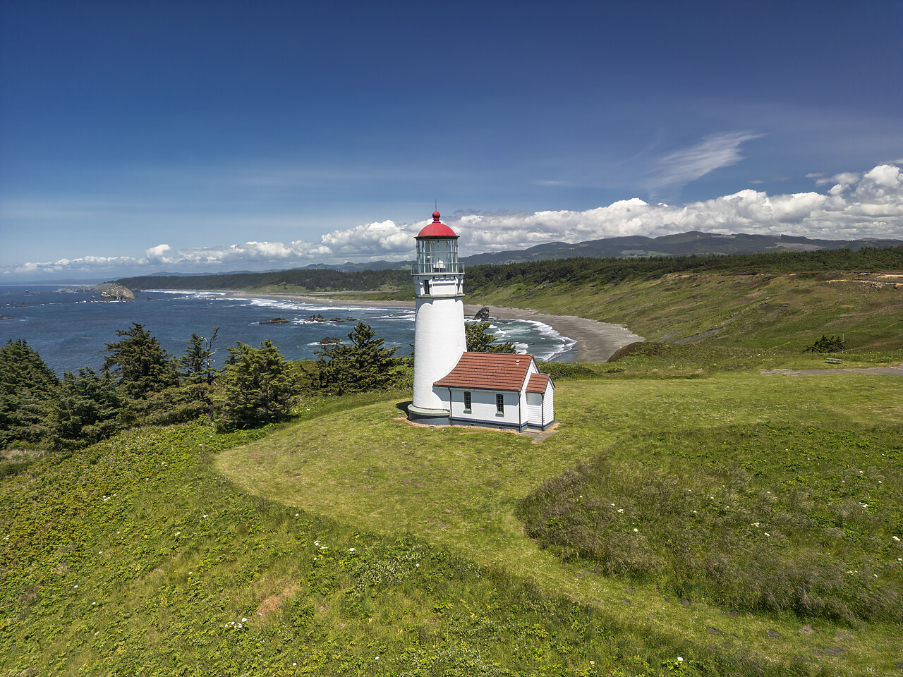 #240307-1 - Cape Blanco Lighthouse, Port Orford, Oregon, USA