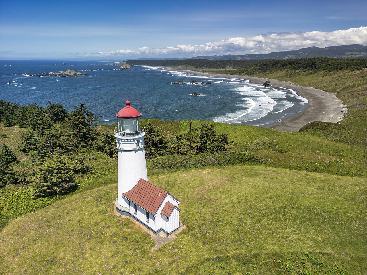 #240308-1 - Cape Blanco Lighthouse, Port Orford, Oregon, USA