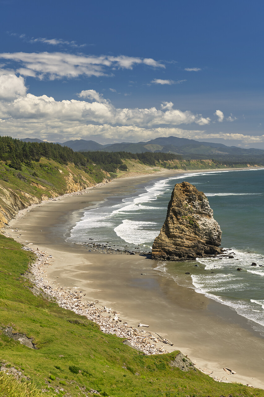 #240311-2 - Sea Stack at Cape Blanco, Port Orford, Oregon, USA