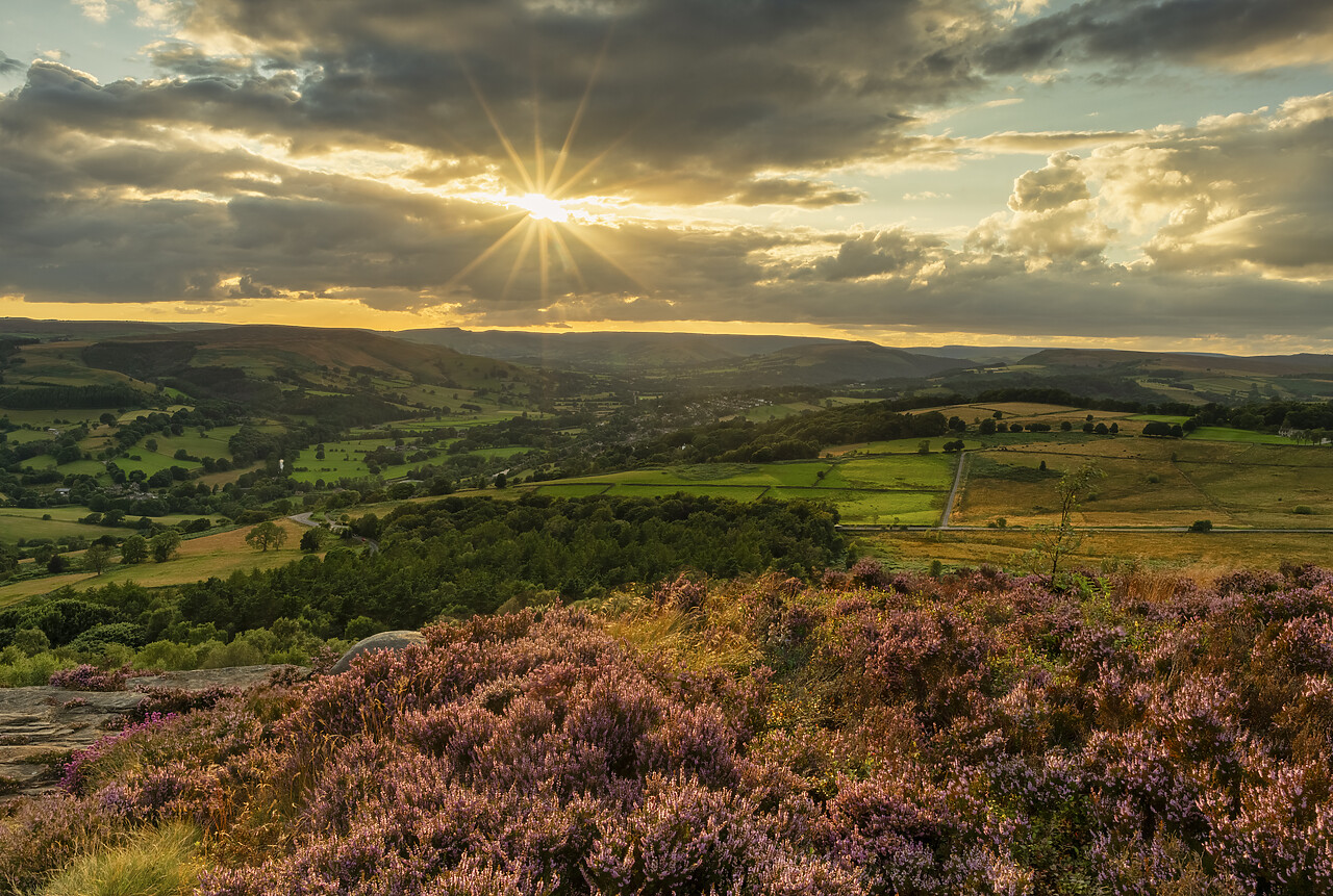 #240324-1 - Millstone Edge at Sunset, Peak District National Park, Derbyshire, England