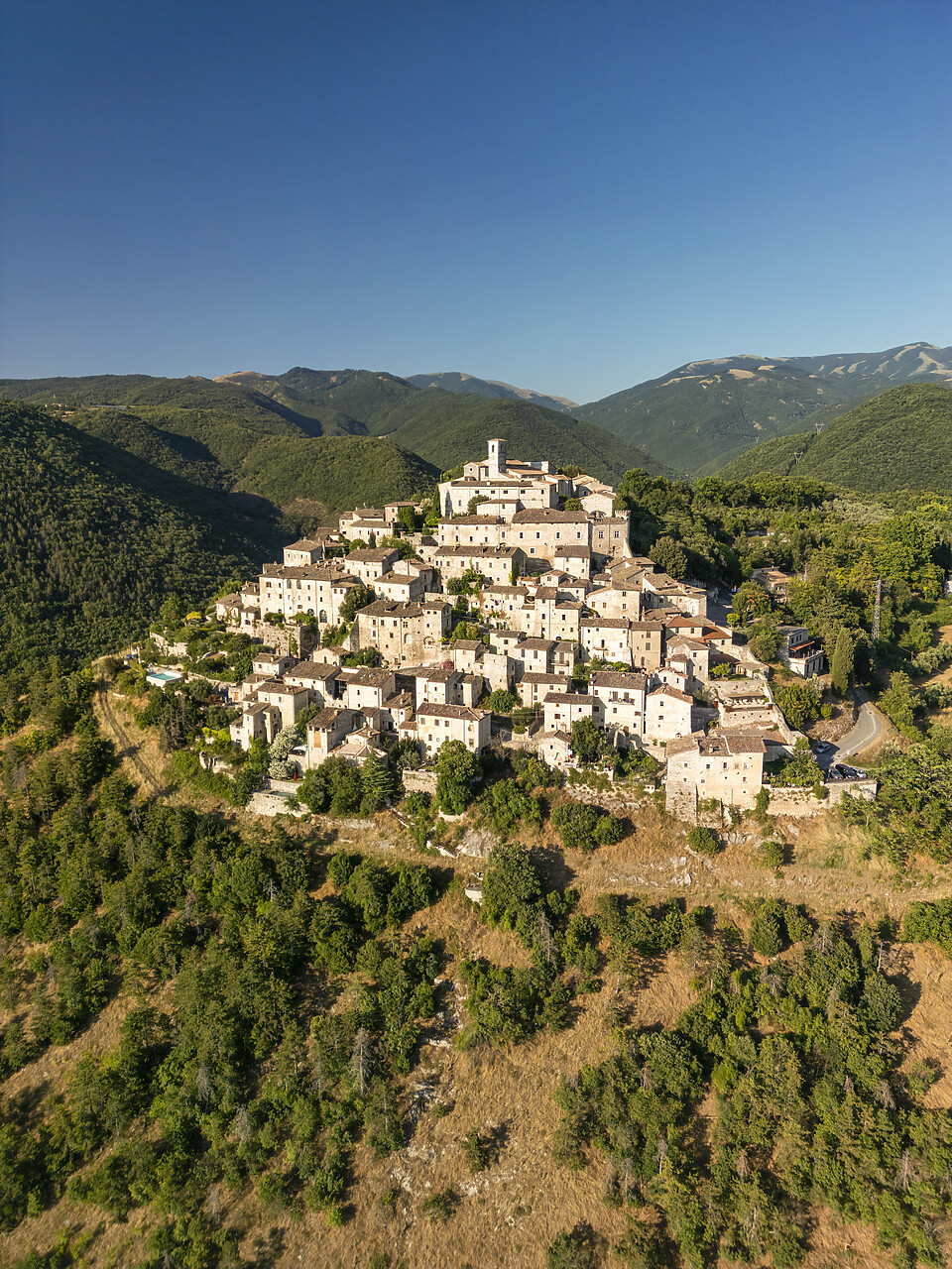 #240399-2 - Aerial View over Labro, Lazio, Italy