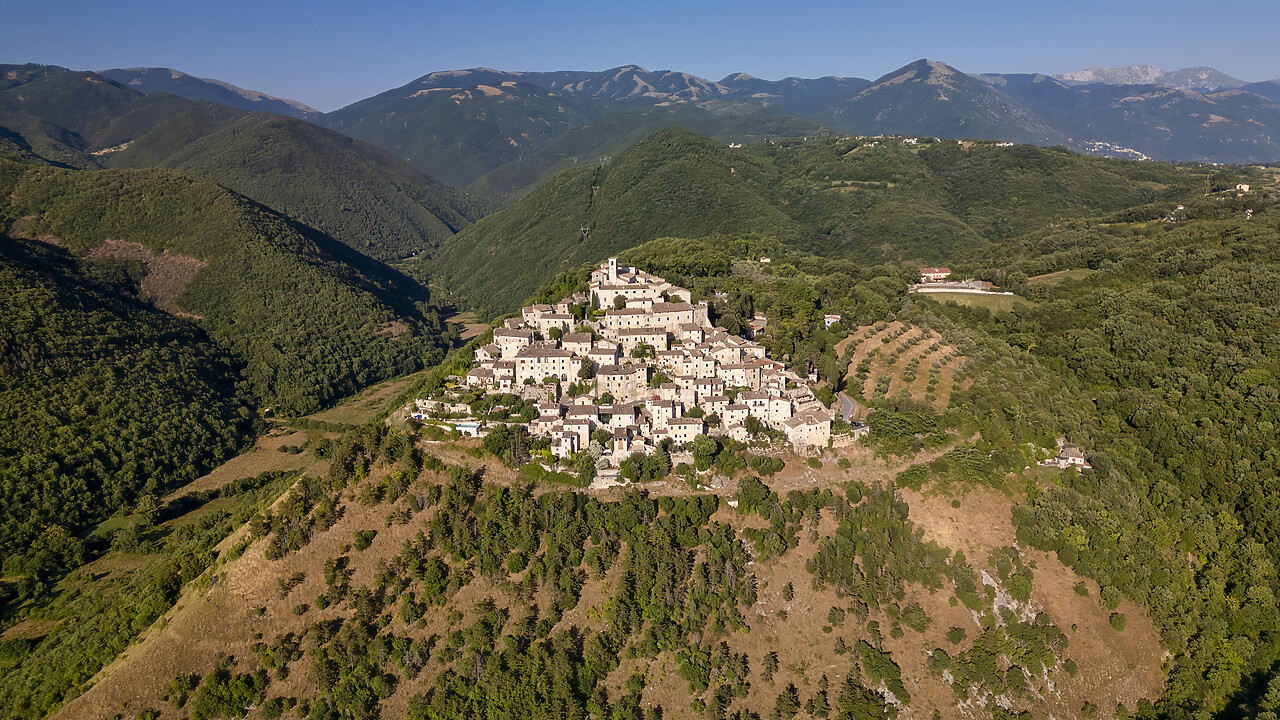 #240399-3 - Aerial View over Labro, Lazio, Italy