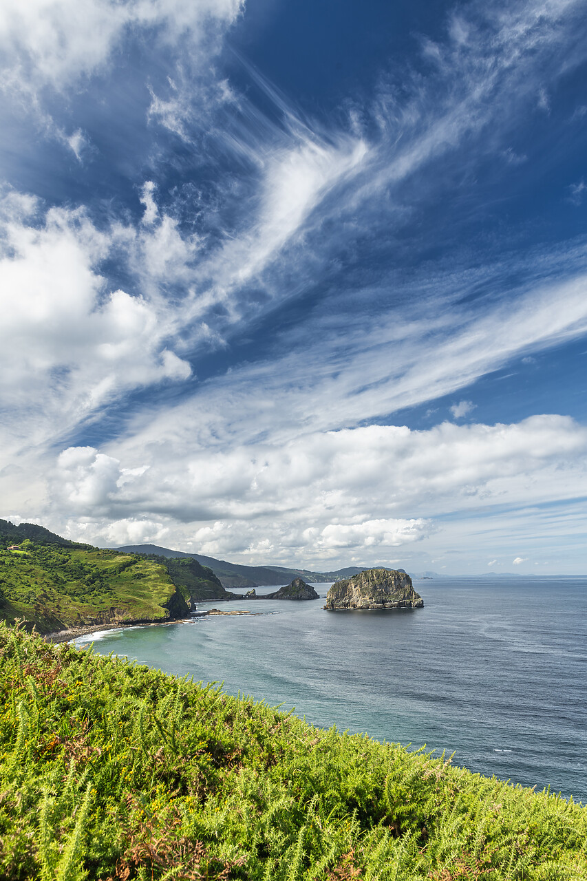 #240503-1 - View from Northern Most Point of Basque Country, Bay of Biscay, near Bilbao, Spain