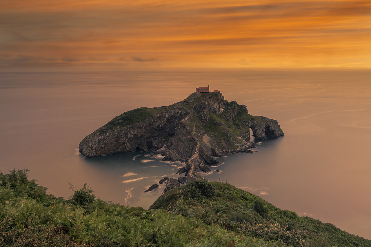 #240506-1 - San Juan de Gaztelugatxe at Sunrise, Bay Of Biscay, Basque Country, Spain