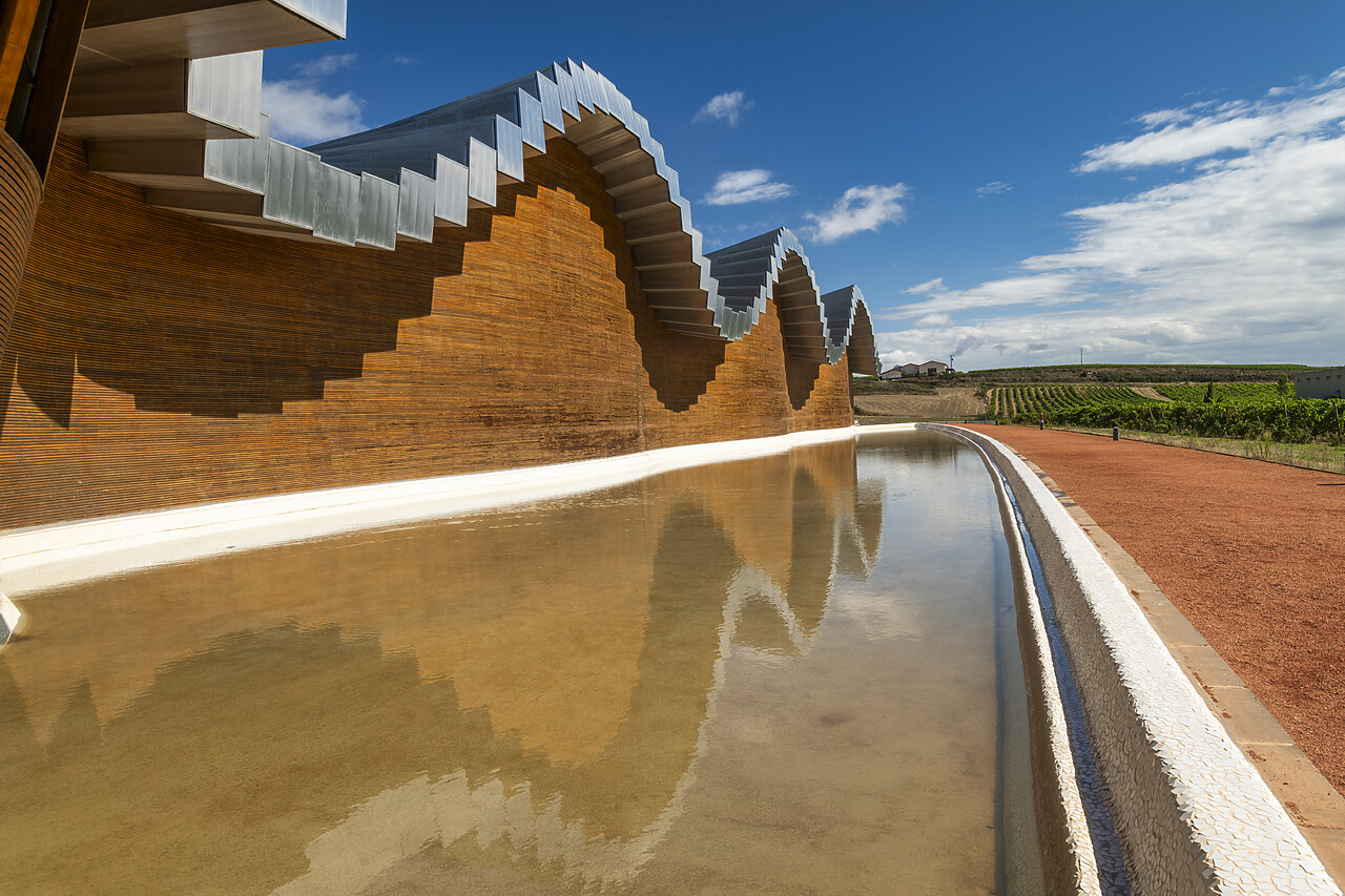 #240511-1 - Bodegas Ysios Vineyard Designed by Santiago Calatrava, Laguardia, Alava, Spain