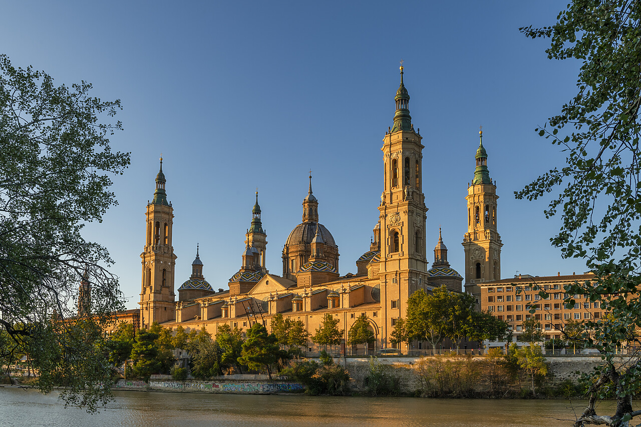 #240517-1 - Cathedral-Basilica of Our Lady of the Pillar along River Ebro, Zaragoza, Aragon, Spain