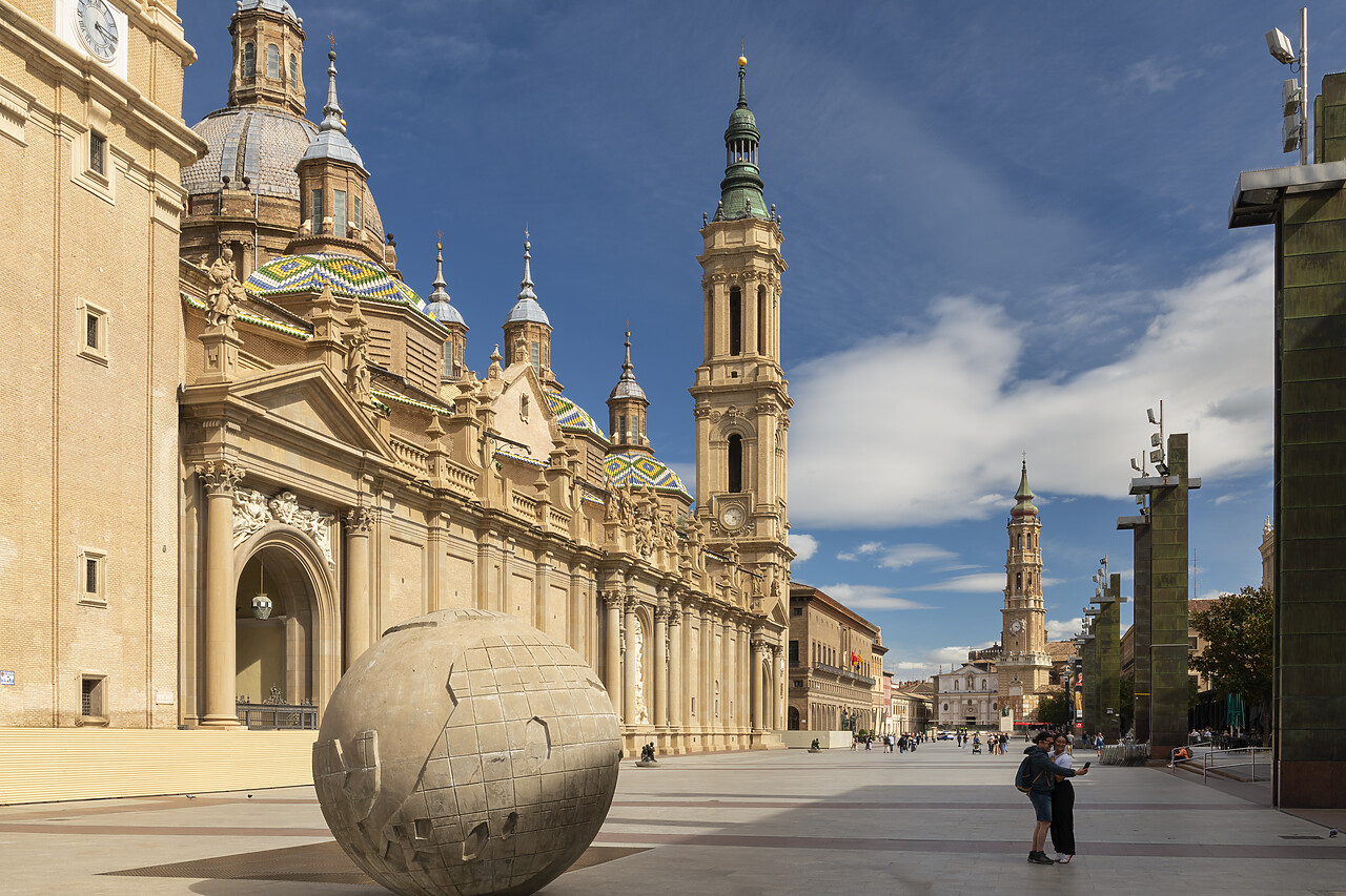 #240526-1 - Plaza del Pilar Square and Basilica de Nuestra Senora del Pilar, Zaragoza, Aragon, Spain