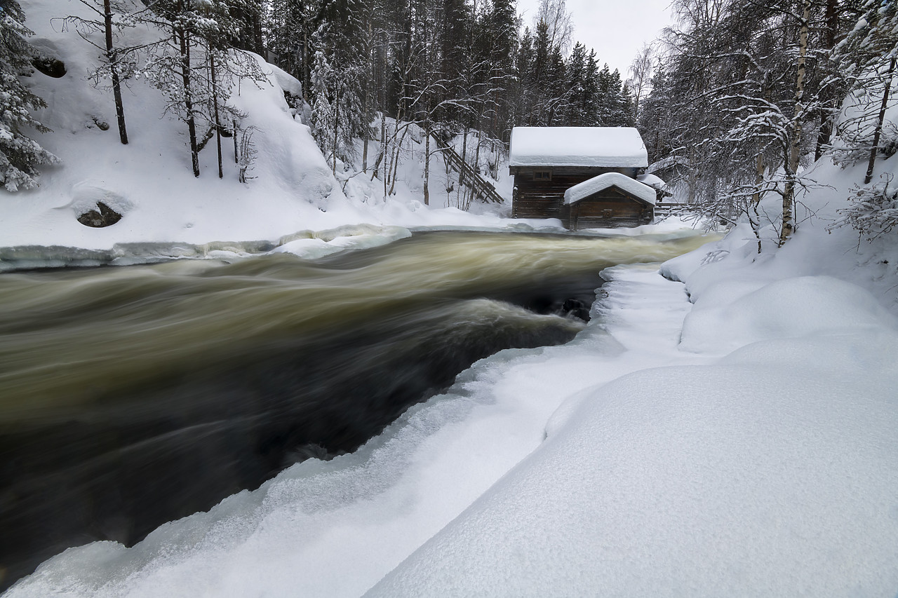 #400070-1 - Myllykoski Mill in Winter, Oulanka National Park, Kuusamo, Finland