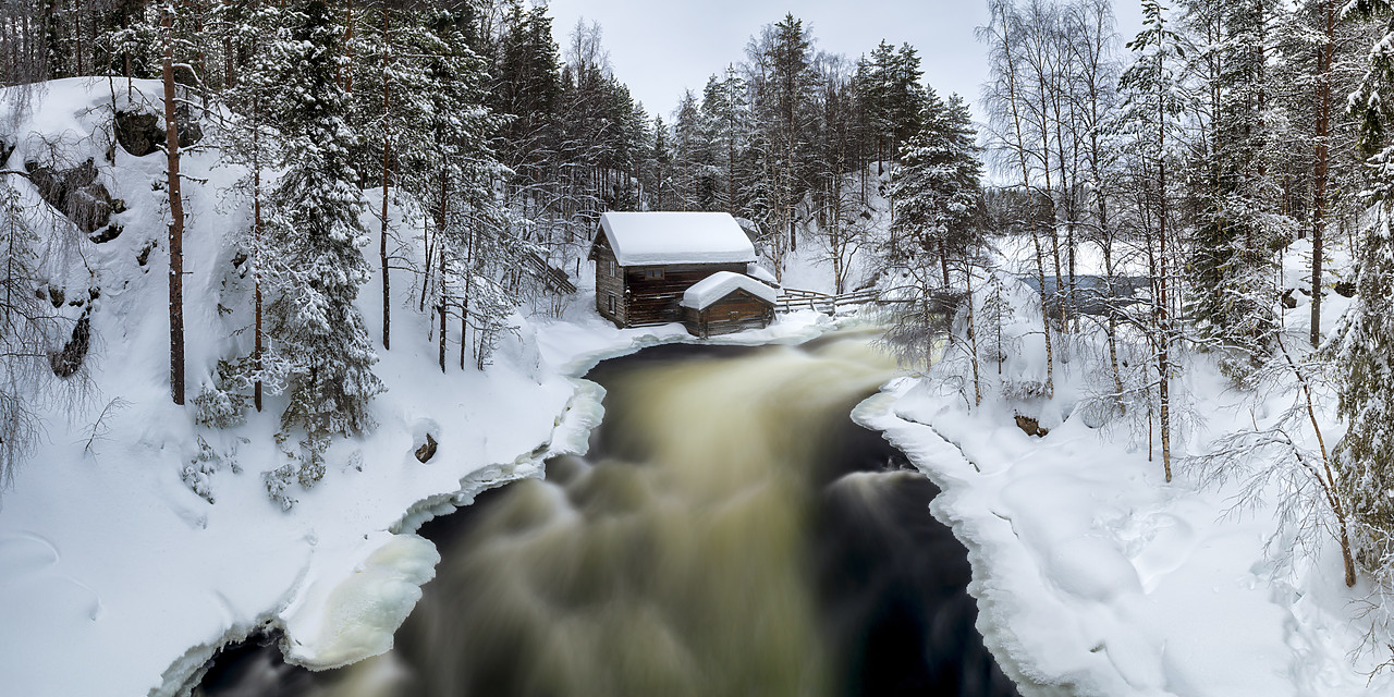 #400072-1 - Myllykoski Mill in Winter, Oulanka National Park, Kuusamo, Finland