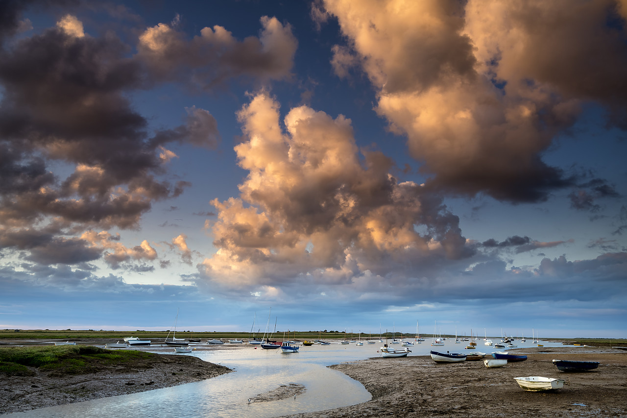 #400156-1 - Evening Sky over Brancaster Staithe, Norfolk, England