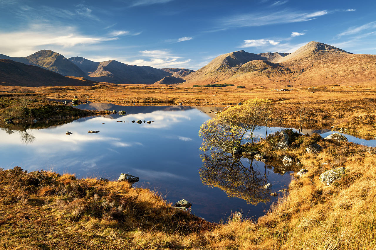 #400287-1 - Lochan na h-Achlaise Autumn Reflections, Rannoch Moor, Highlands, Scotland