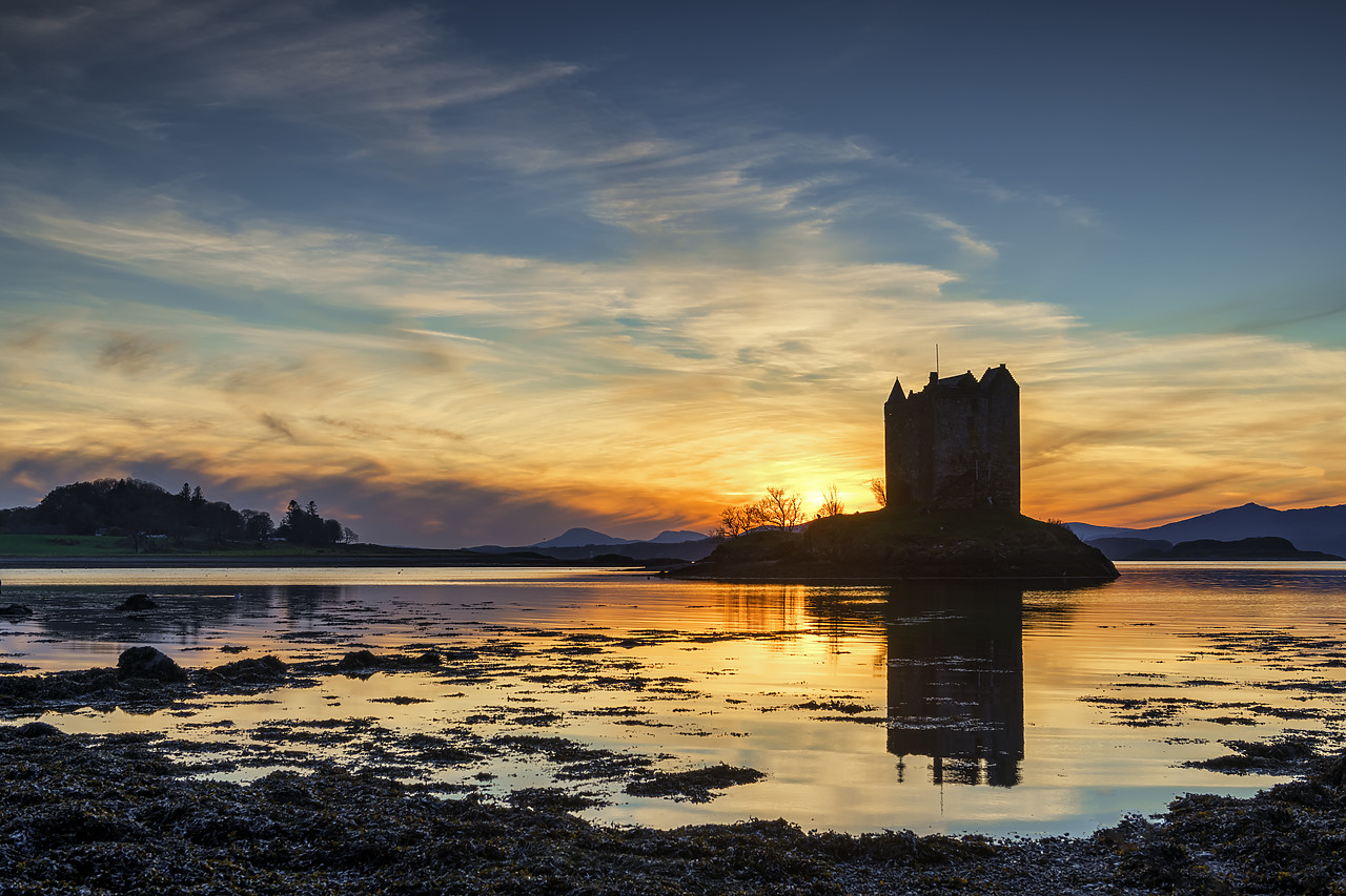 #400290-1 - Castle Stalker at Sunset, Argyll & Bute, Scotland